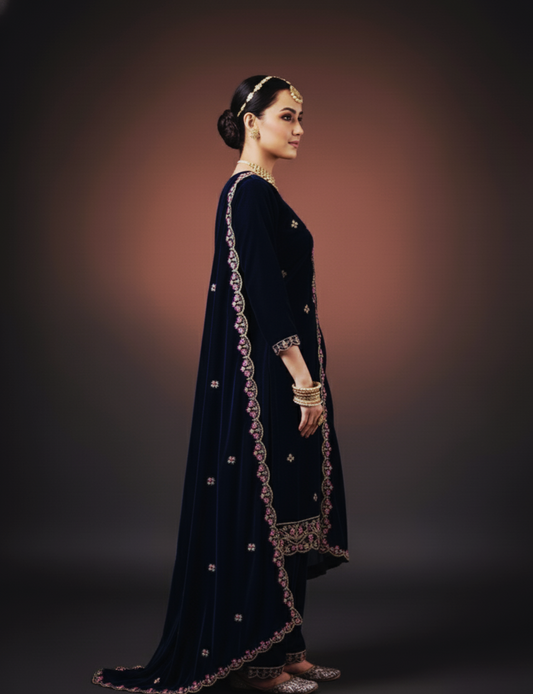 Noor velvet Heritage suit