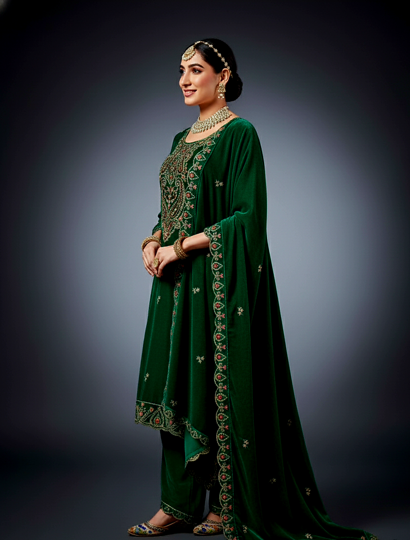 Gulzar Velvet Signature Suit